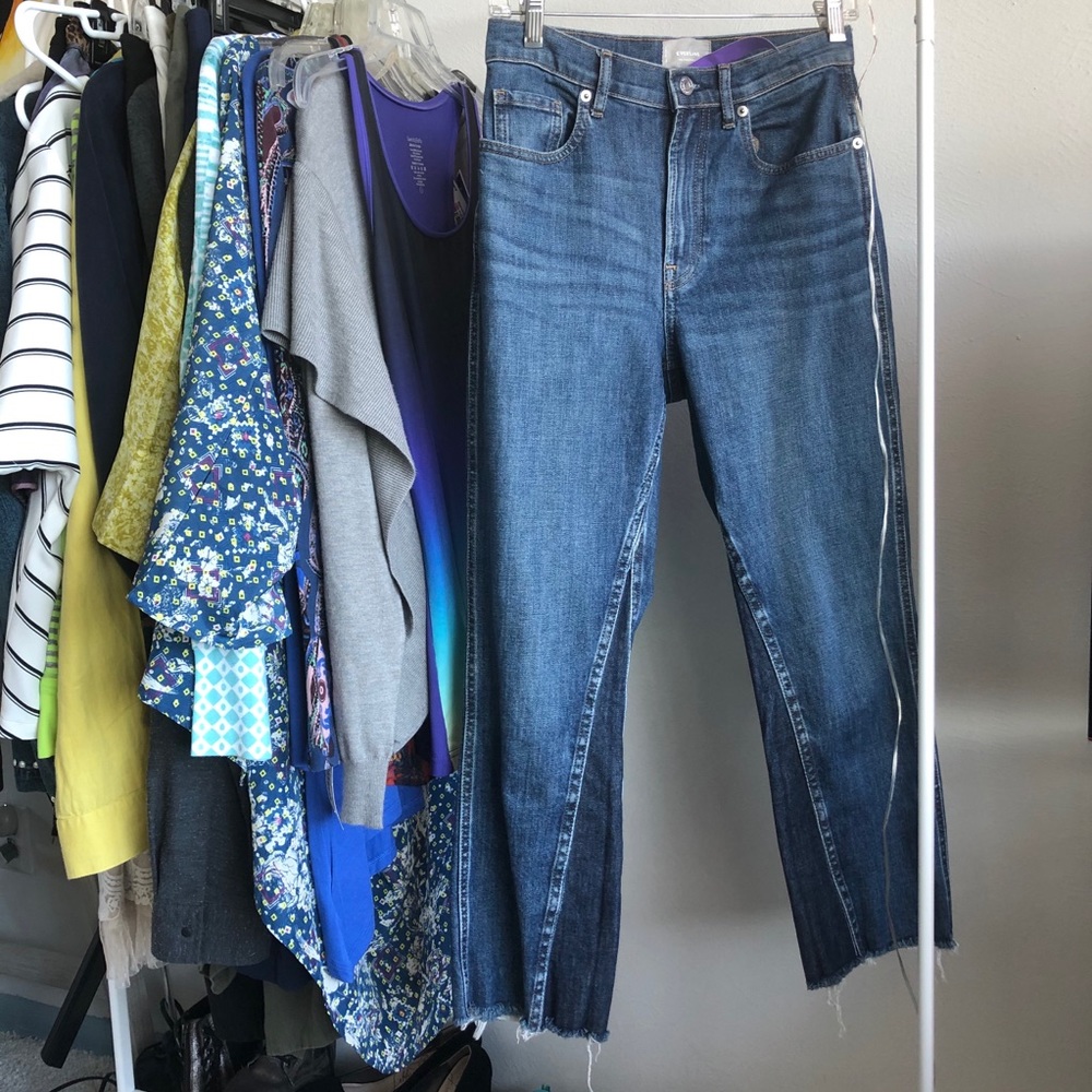 Everlane bootcut raw hem jeans